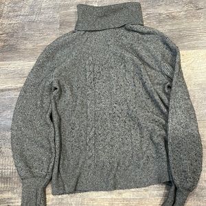 Grey knitted turtleneck